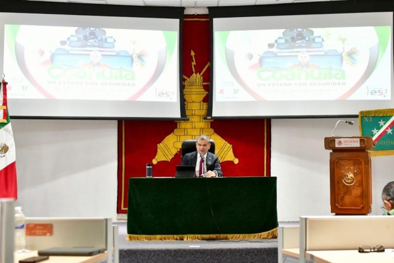 Presenta MARS Modelo Coahuila de Seguridad a estudiantes de maestría del Colegio de la Sedena