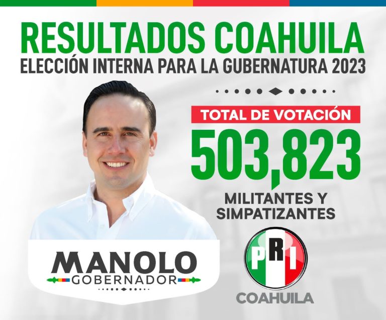 Apoya más de medio millón de coahuilenses a Manolo en su cierre de precampaña