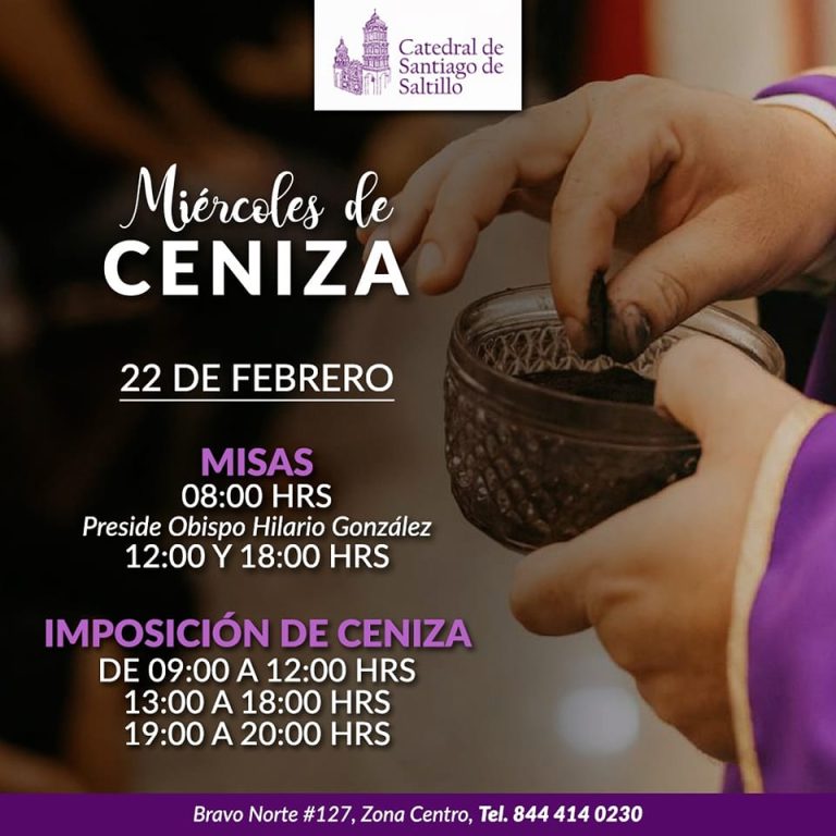 Anuncian itinerario para Imposición de Ceniza en Catedral de Santiago