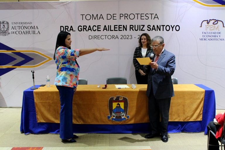 Rinde protesta la Dra. Grace Aileen Ruíz Santoyo como directora de la Facultad de Economía y Mercadotecnia