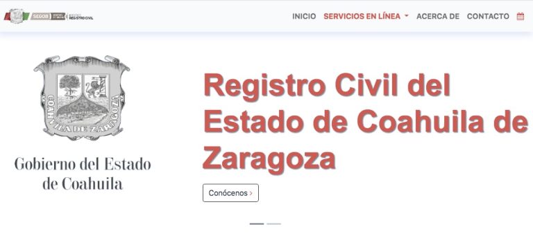 Coahuila avanza en el servicio de impresión de actas en línea del Registro Civil