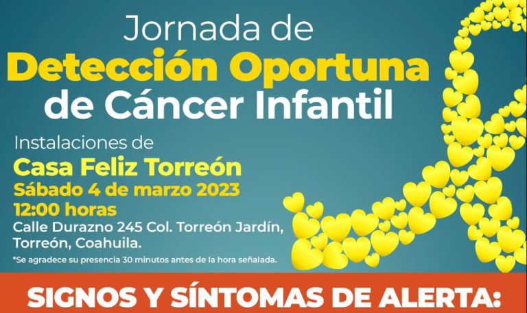 Detectará Salud Coahuila a niños con cáncer