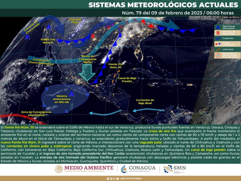 Frente Frío 31 generará marcado descenso de temperatura en Coahuila durante el fin de semana