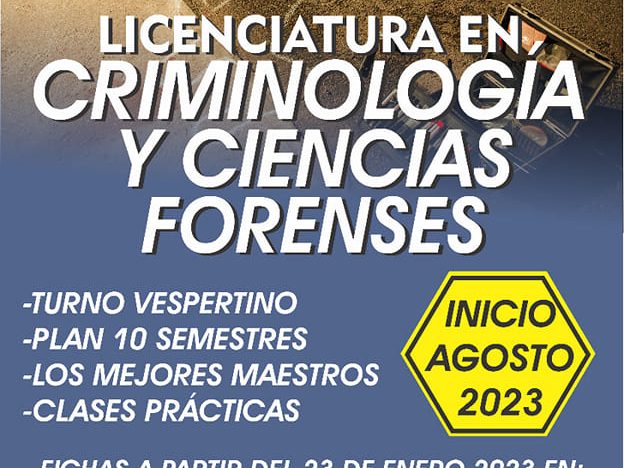 Regístrate y estudia la nueva Licenciatura en Criminología y Ciencias Forenses de la UA de C