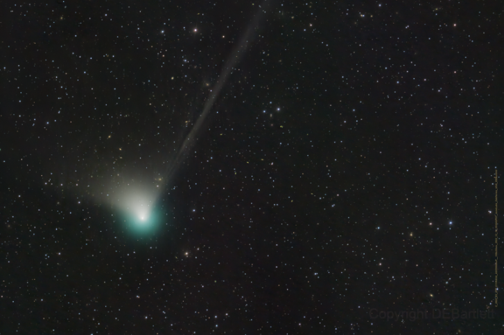 Última oportunidad para ver el cometa verde, aparecerá el 11 y 12 de febrero junto a Marte