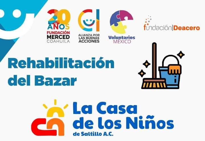 Con rehabilitación de bazar, celebrará la Casa de los Niños la Semana de las Buenas Acciones