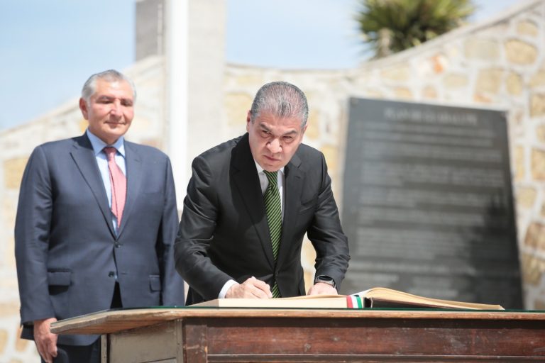 Encabezan Adán Augusto López y Miguel Riquelme ceremonia por el 110 aniversario del Plan de Guadalupe