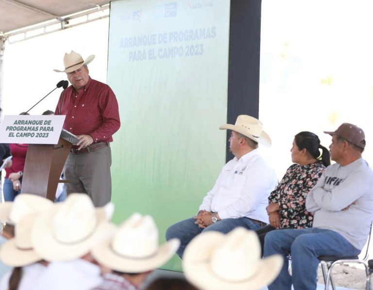 Arranca Chema Fraustro programas para el campo 2023