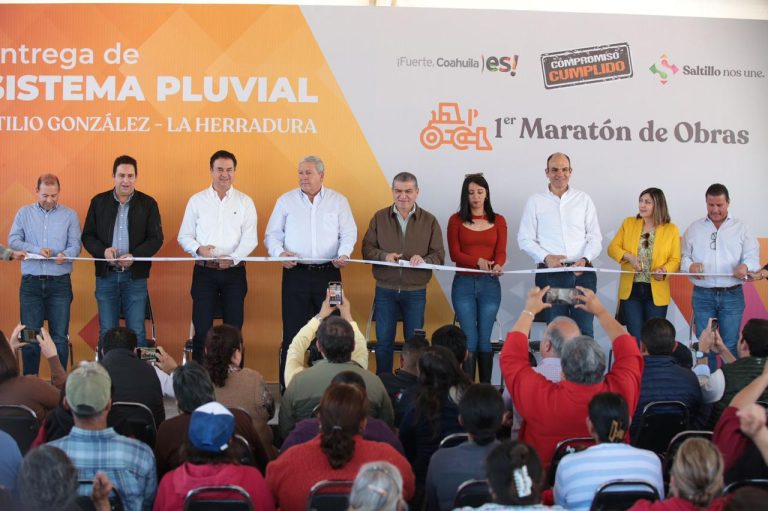 Con inversión de 29.8 mdp, entrega MARS sistema pluvial