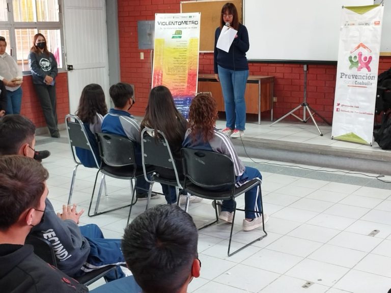 Lleva Dirección de Prevención Social de la Violencia, plática de autoestima en la adolescencia de Coahuila