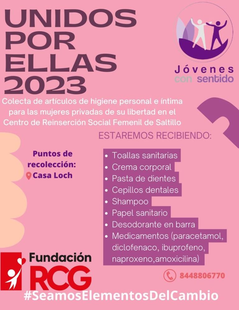 Realiza Jóvenes con Sentido colecta para apoyar a mujeres del Centro de Reinserción Social Femenil de Saltillo