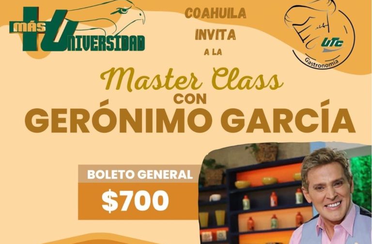 UTC te invita a participar en una Máster Class con el chef Gerónimo García 