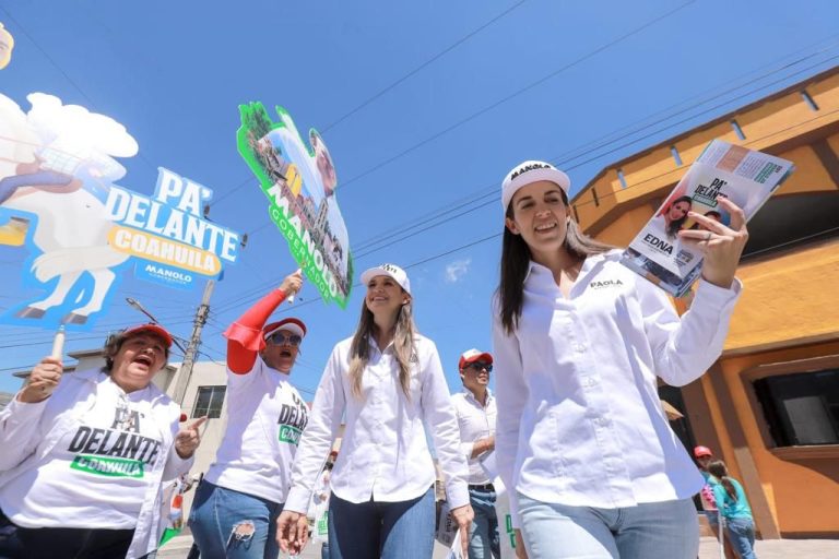 Escuchan Edna Dávalos y Paola Rodríguez a ciudadanos de la colonia Fidel Velázquez en Ramos