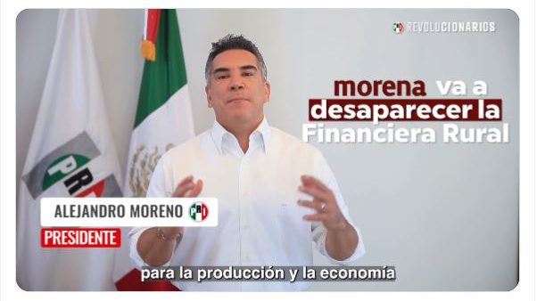 PRI no apoyará la desaparición de la Financiera Rural: Alejandro Moreno