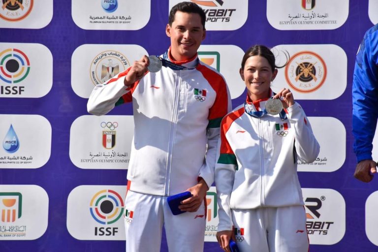 Coahuilense Gabriela Rodríguez gana Plata por equipos en Copa del Mundo de Tiro con Escopeta, en Egipto