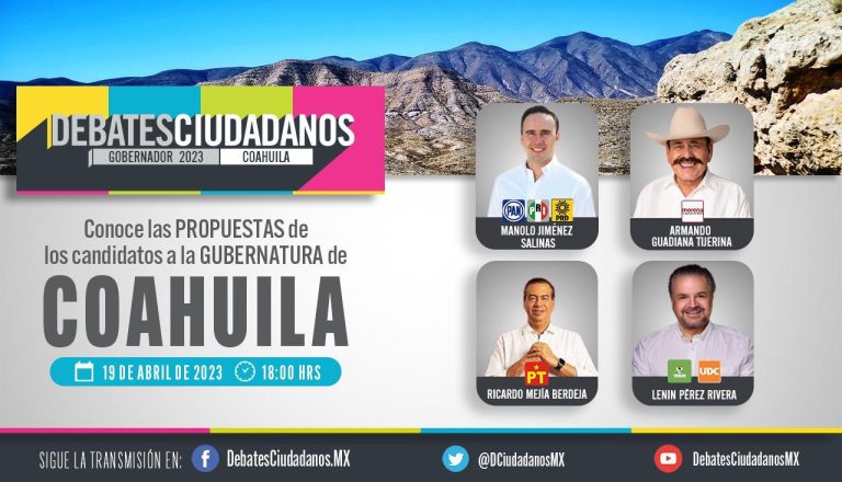 Dan a conocer los nombres de los panelistas que participarán en el debate de este miércoles en Saltillo