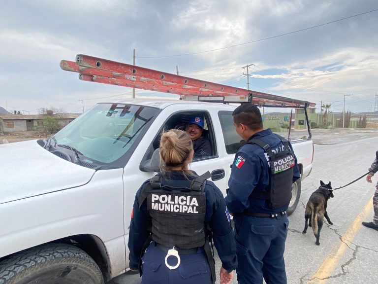 Despliegue policial en ejidos de Ramos Arizpe por Semana Santa