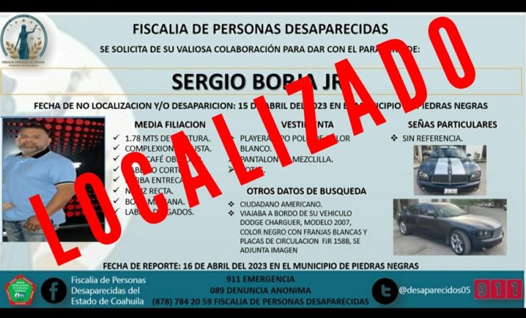 Plagiarios liberan a Sergio Borja JR, estadounidense secuestrado en “La Ribereña”