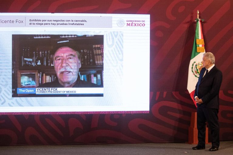 Va López Obrador contra empresas de cannabis vinculadas con Vicente Fox