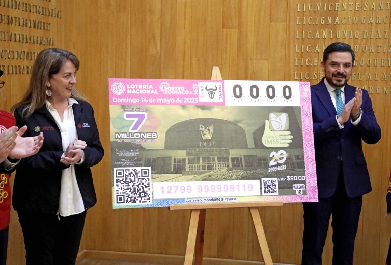 Celebran 20 años de Fundación IMSS con billete de Lotería Nacional conmemorativo