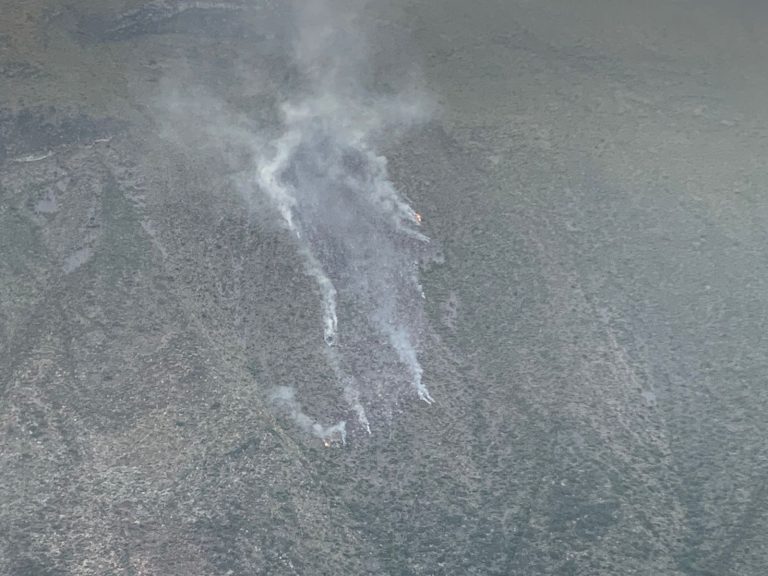 Controla Protección Civil incendio forestal en Cañón del Guano en Arteaga