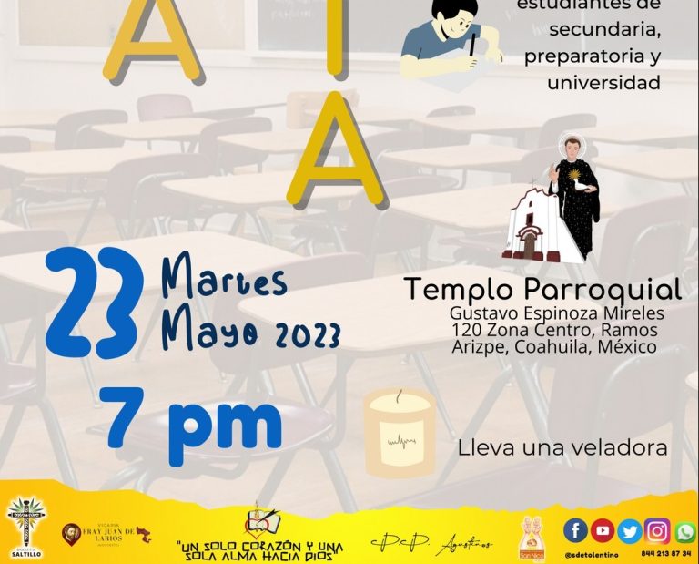 En parroquia San Nicolás de Tolentino invitan a su Hora Santa en favor de estudiantes 