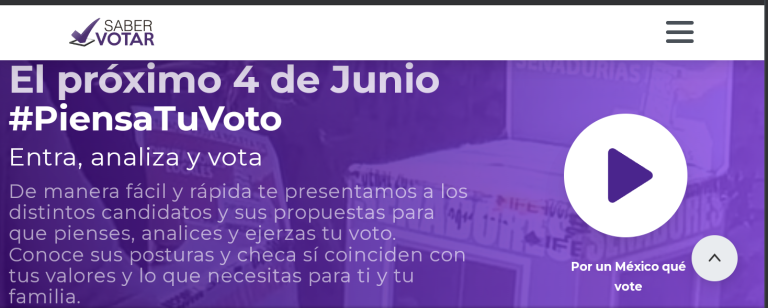Invitan a coahuilenses a comparar a los candidatos a la gubernatura y diputaciones a través de plataforma “Saber Votar”