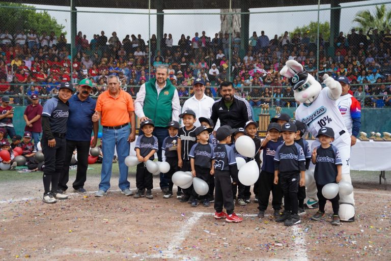 Realizan Liga de Béisbol infantil Sur “Ojo de Agua” en Ramos Arizpe