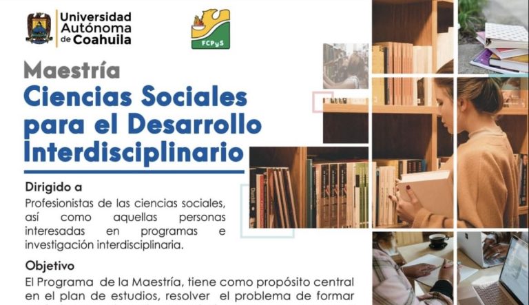 Continúa preparándote con la Maestría en Ciencias Sociales para el Desarrollo Interdisciplinario