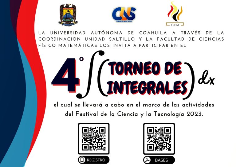 Convoca UA de C a comunidad estudiantil de la Unidad Saltillo a participar del Cuarto Torneo de Integrales y del Segundo Torneo de Derivadas