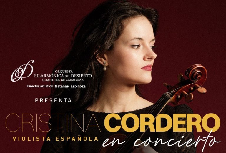 Llega la violinista española Cristina Cordero a Saltillo