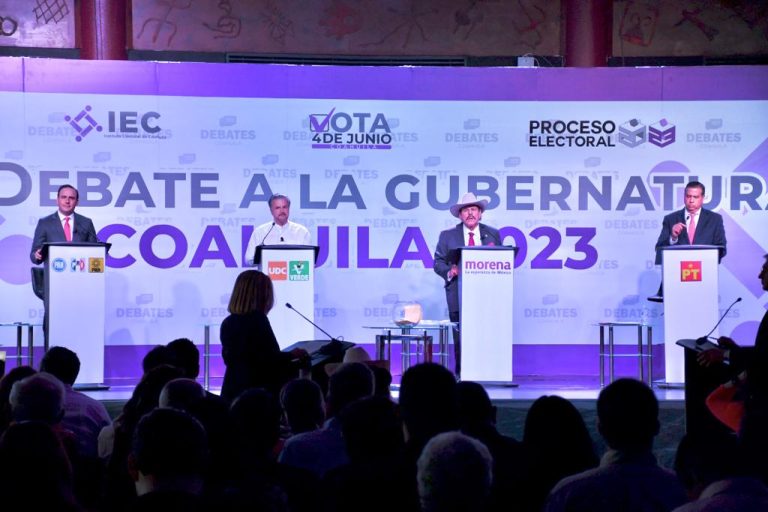 Realiza IEC en Saltillo último debate entre candidatos a gobernador de Coahuila