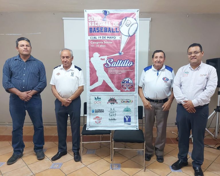 Serán Saltillo, Ramos Arizpe y Arteaga sedes de etapa regional de Serie Nacional de Baseball Senior