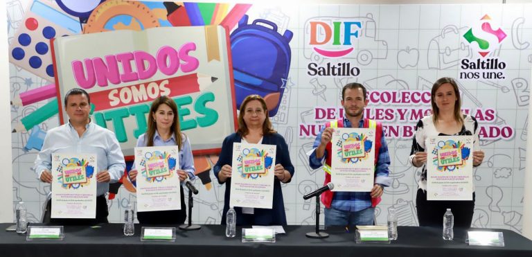 Arranca DIF Saltillo campaña; invita a donar mochilas y útiles