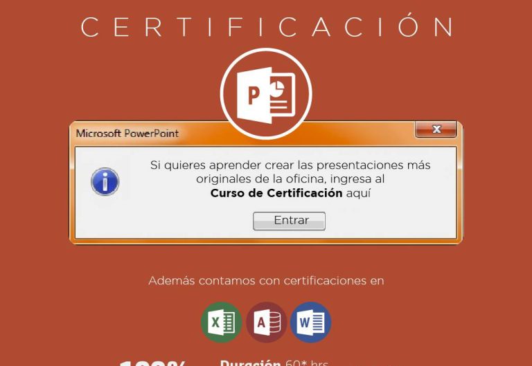 Certifícate en la UA de C internacionalmente en Microsoft Office