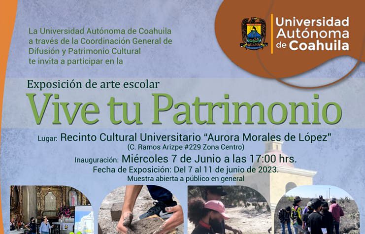 Disfruta de la exposición de Arte Escolar “Vive tu Patrimonio” en el Recinto Cultural “Aurora Morales de López”