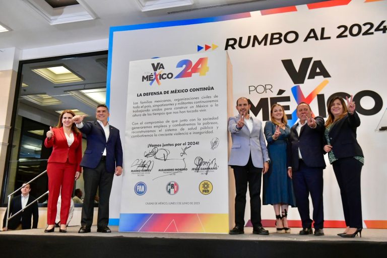 Firma la coalición “Va por México” el acuerdo 2024, para construir una candidatura con la participación de todos