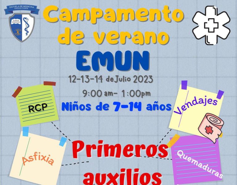 Inscríbete al Campamento de Verano de Primeros Auxilios que ofrece la Escuela de Medicina Unidad Norte