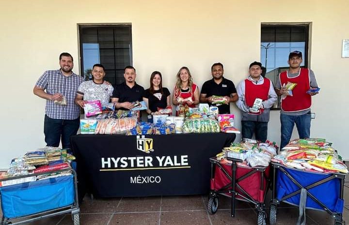 Recibe Banco de Alimentos de Saltillo donativo de 400 kilos de alimento por parte de Hyster – Yale México