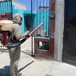 Fortalecen acciones de limpieza y fumigación al poniente de Ramos Arizpe 