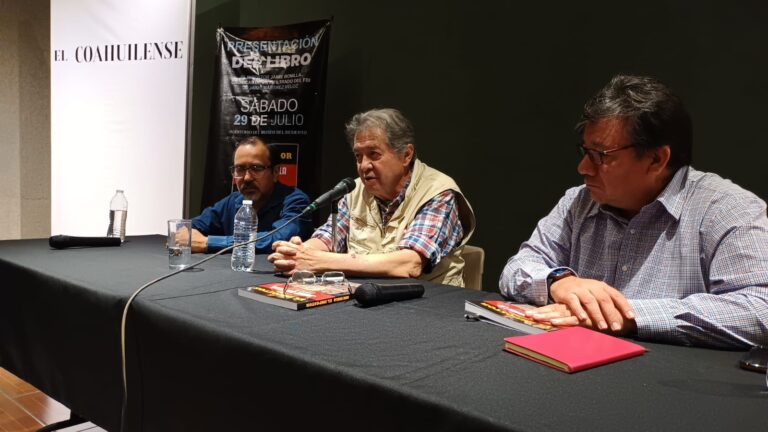 Presenta Jaime Martínez Veloz en Saltillo su libro » El impostor Jaime Bonilla, crónicas de un infiltrado del FBI»