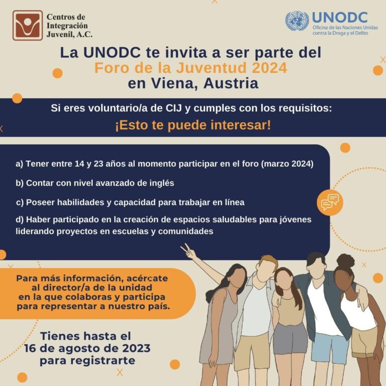 CIJ Ramos Arizpe invita a voluntarios a ser parte del Foro de la Juventud 2024 a celebrarse en Austria 