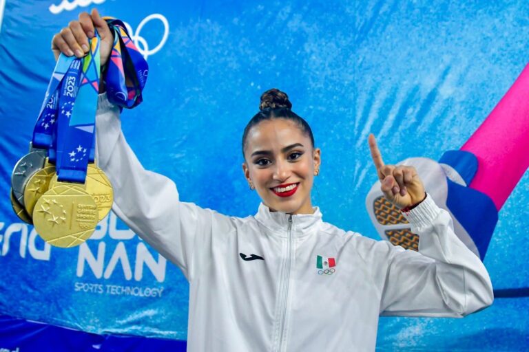 Coahuilense Marina Malpica arrasa en la Gimnasia Rítmica de los JCC San Salvador 2023