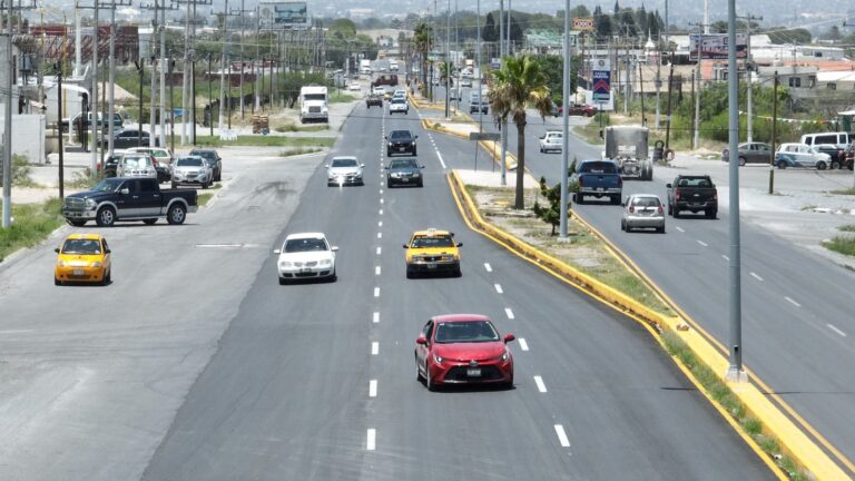 Concluyó la repavimentación del bulevar Valdés Sánchez en Saltillo