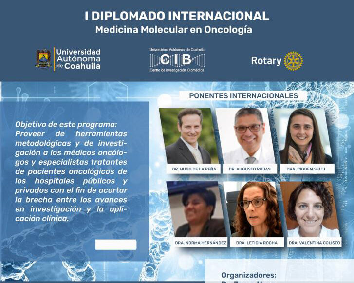 Convoca el Centro de Investigación Biomédica de la UA de C al Primer Diplomado Internacional en Medicina Molecular en Oncología