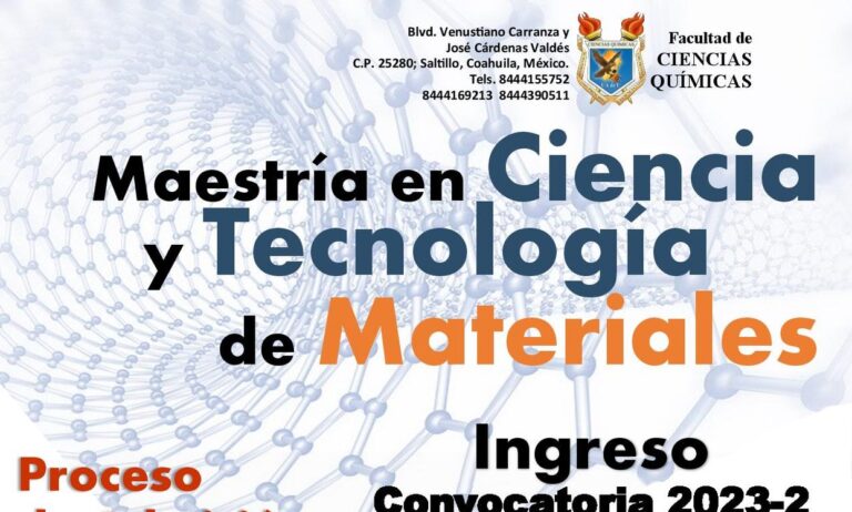 Estudia en la UA de C la Maestría en Ciencia y Tecnología de Materiales