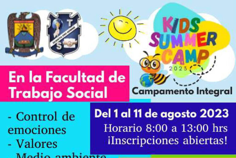 Forma parte de la experiencia “Kids Summer Camp: 2023” que ofrece la Facultad de Trabajo Social de la UA de C