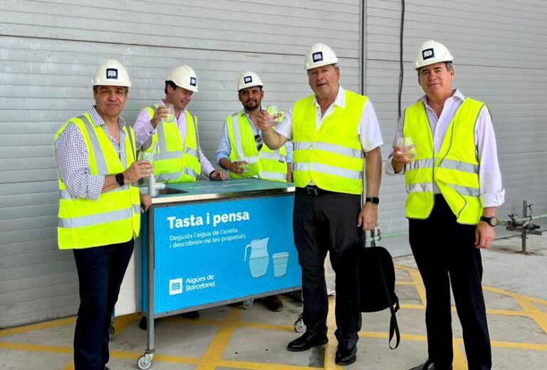 Visita delegación plantas tratadoras de agua en Barcelona