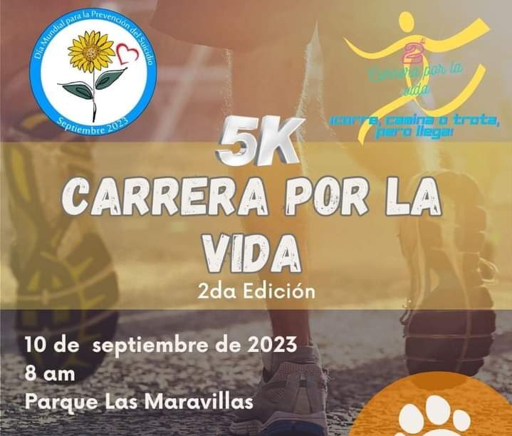 Alistan carrera 5K “pet friendly” en el marco del Día Mundial de la Prevención del Suicidio