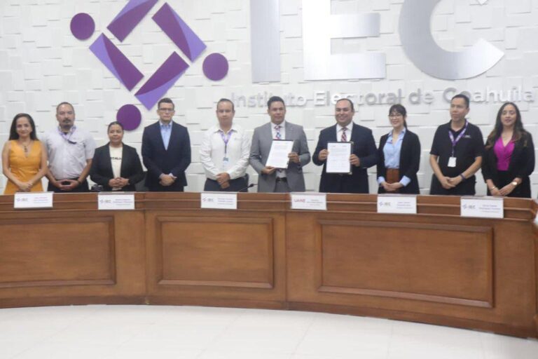 Mediante convenio de colaboración, IEC y UANE fomentarán valores democráticos en la comunidad universitaria